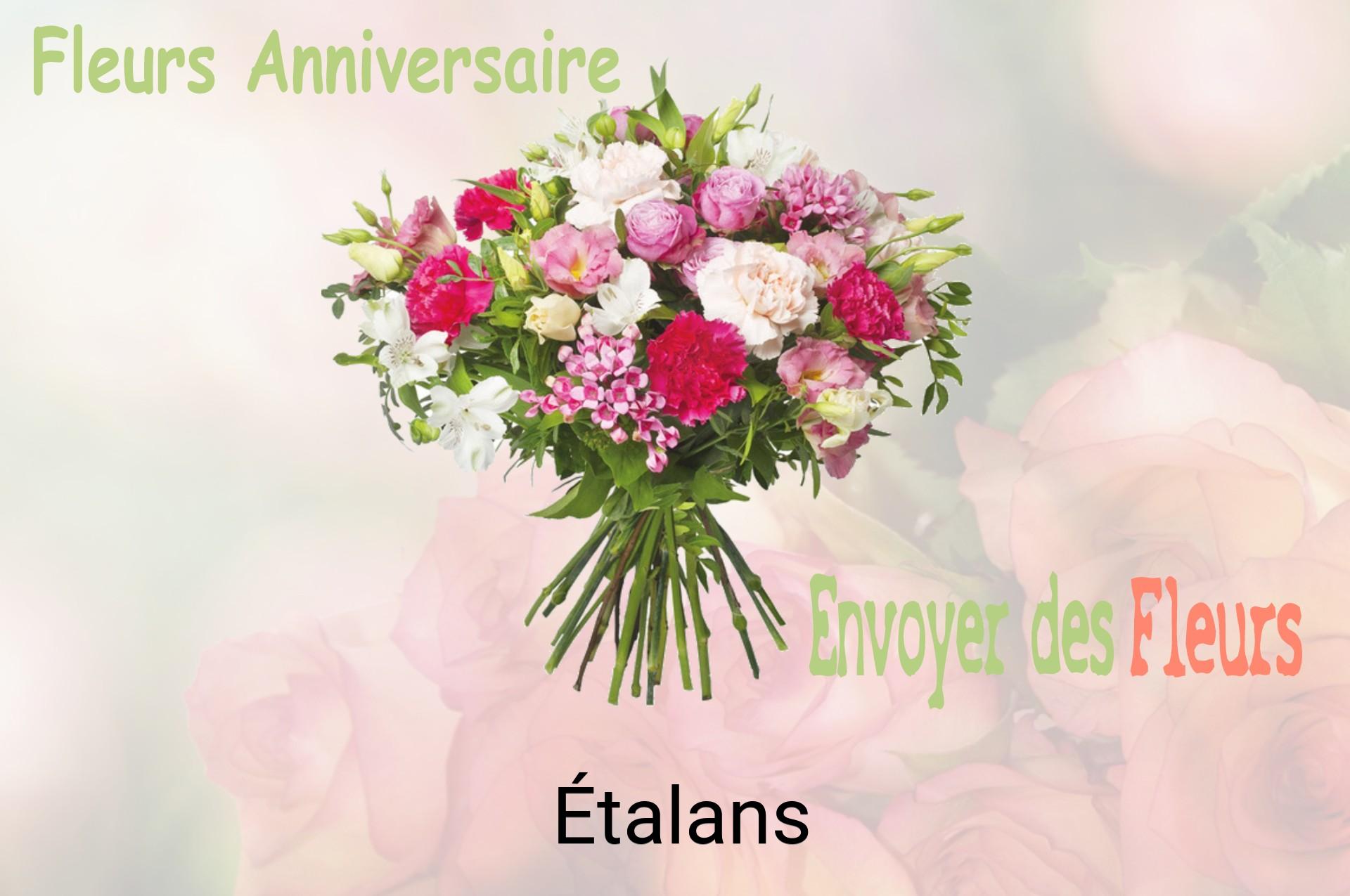 Bouquet de fleurs d’anniversaire livré à Étalans